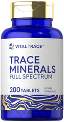 Front view of Carlyle Trace Minerals 200 Tablets bottle