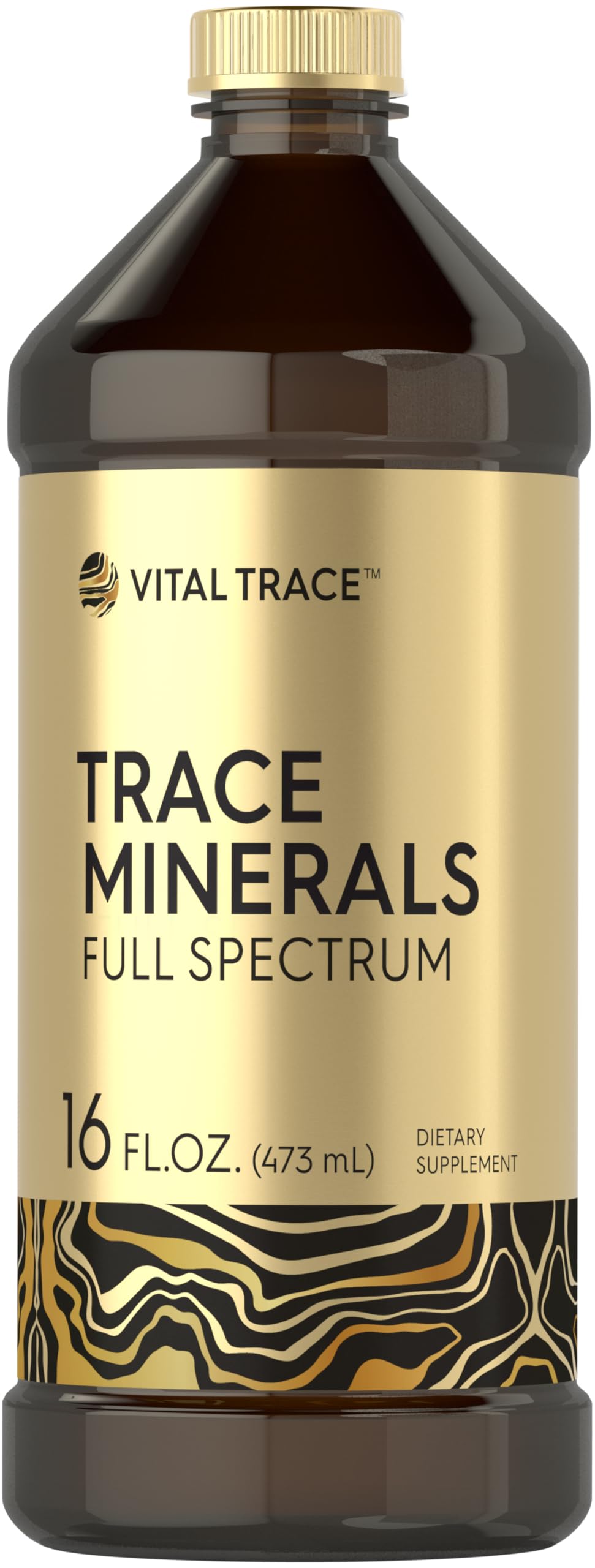 Front view of Carlyle Trace Minerals Liquid Supplement bottle (16 oz)