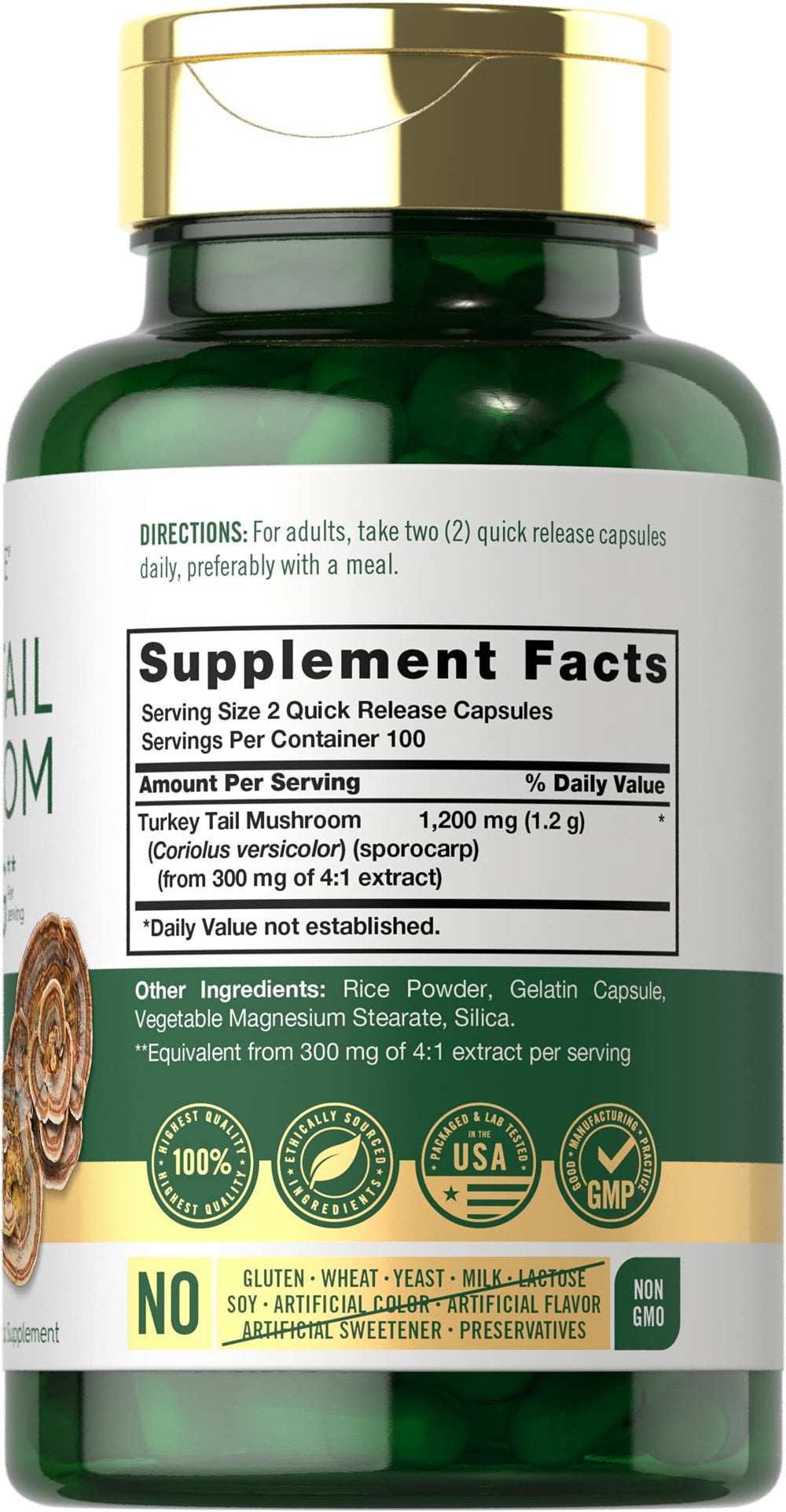 Illustration of Turkey Tail mushroom extract from Carlyle