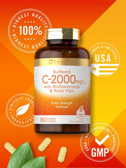 Vegetarian, gluten-free, non-GMO Carlyle Vitamin C packaging
