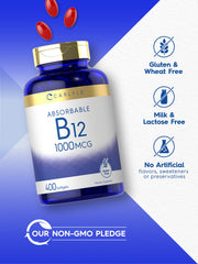 Carlyle Vitamin B12 1000 mcg Absorbable Softgels packaging
