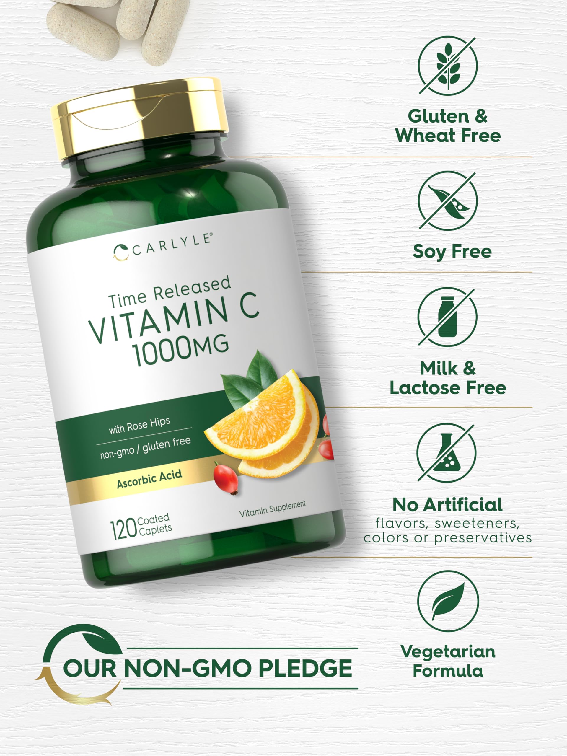 Vegetarian formula of Carlyle Vitamin C 1000mg