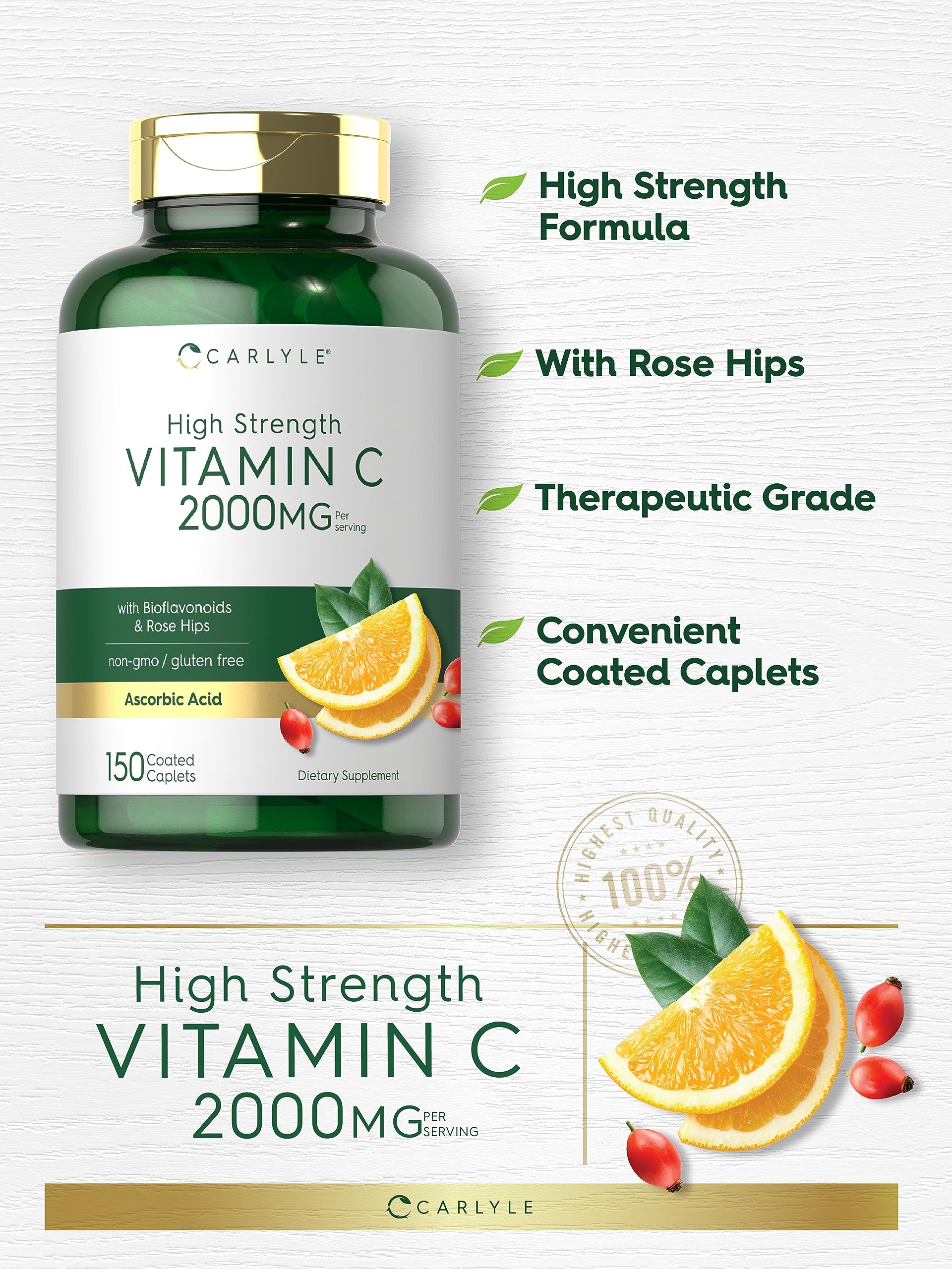 Vegetarian formula packaging with Rose Hips