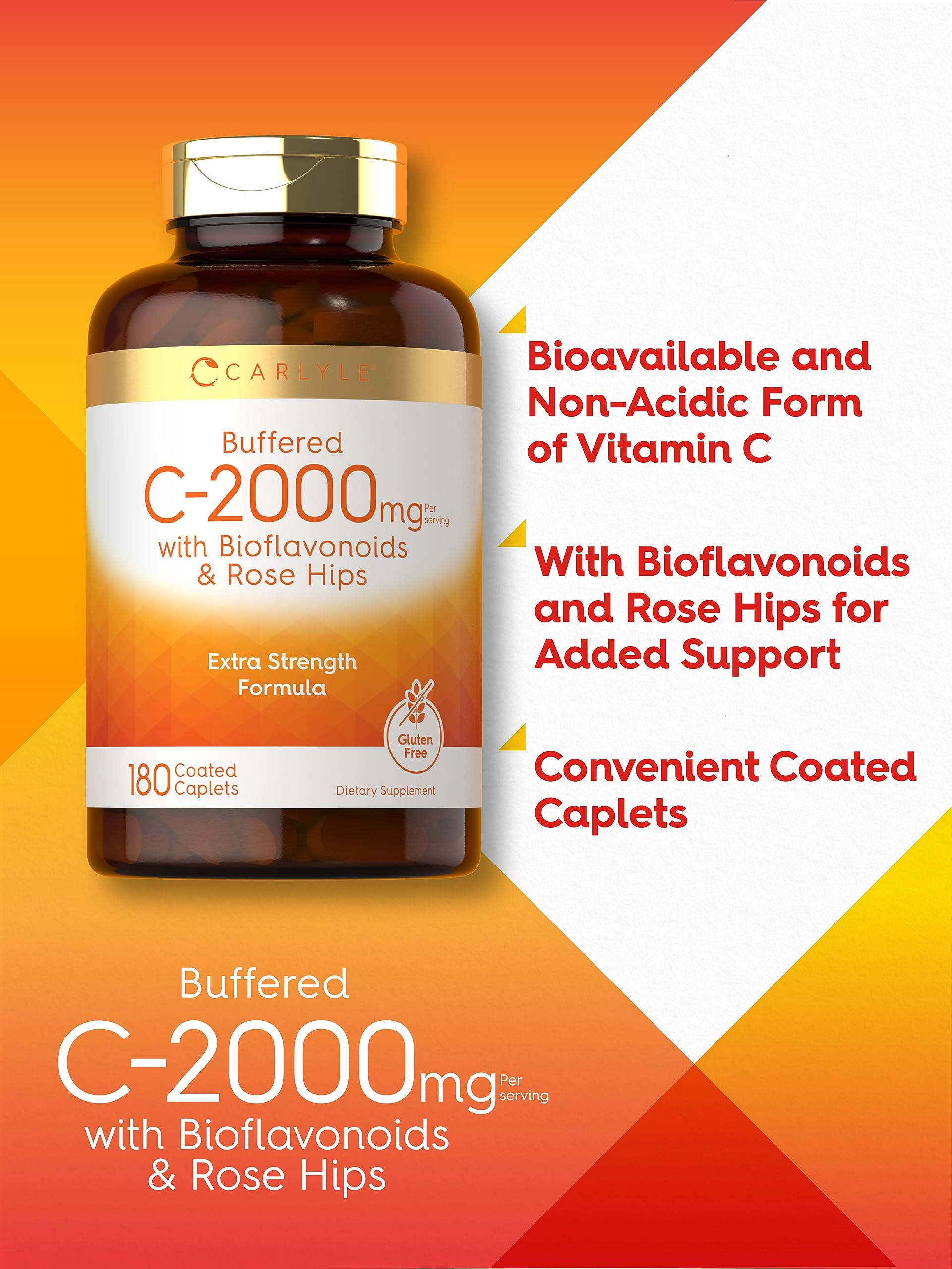 Vitamin C with rose hips and bioflavonoids ingredients