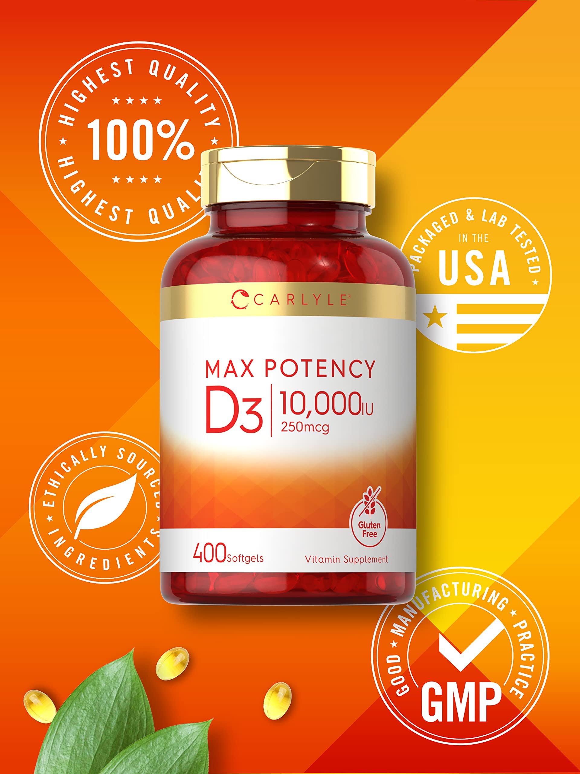 Laboratory tested ingredients for Carlyle Vitamin D3