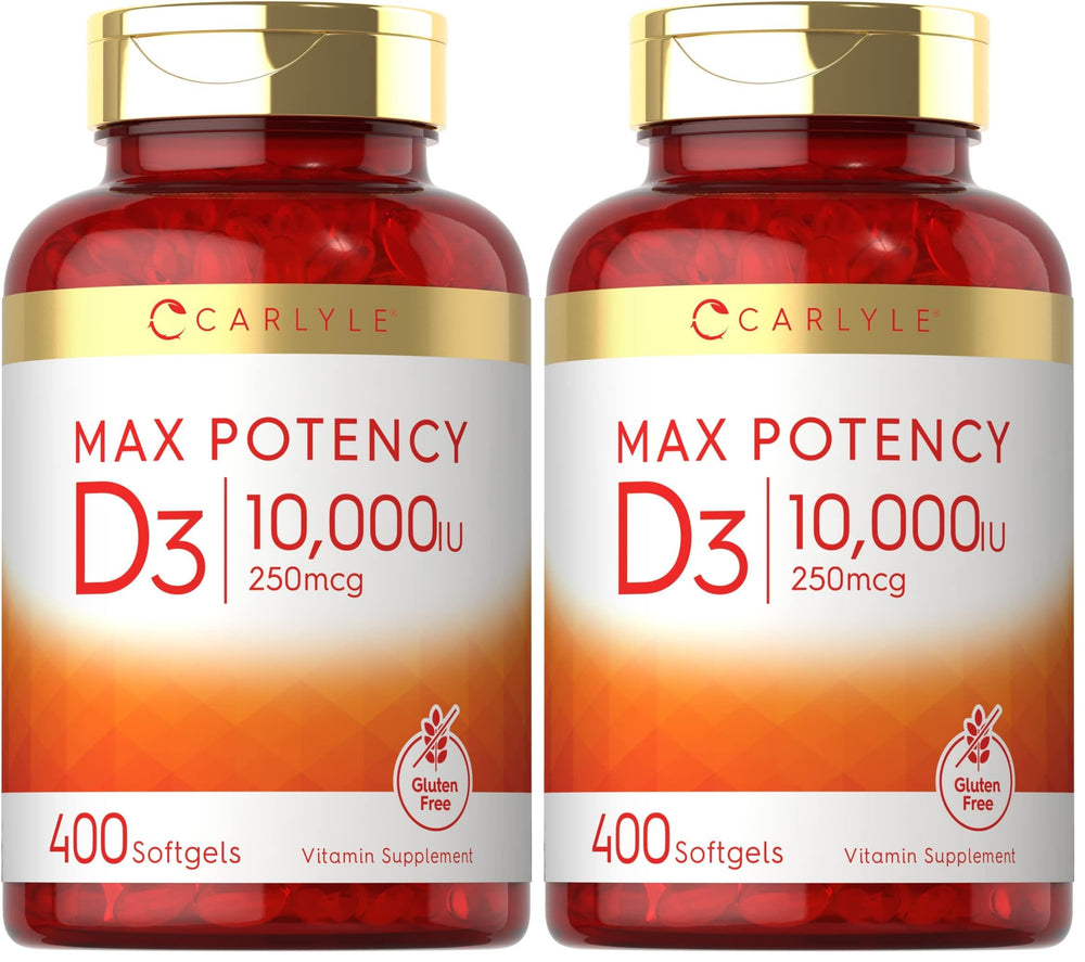 Carlyle Vitamin D3 10,000 IU bottle front view