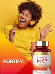 Gluten-free, Non-GMO Vitamin K2 MK7 supplement by Carlyle