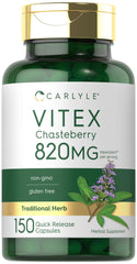 Carlyle Vitex Chasteberry supplement bottle with front label