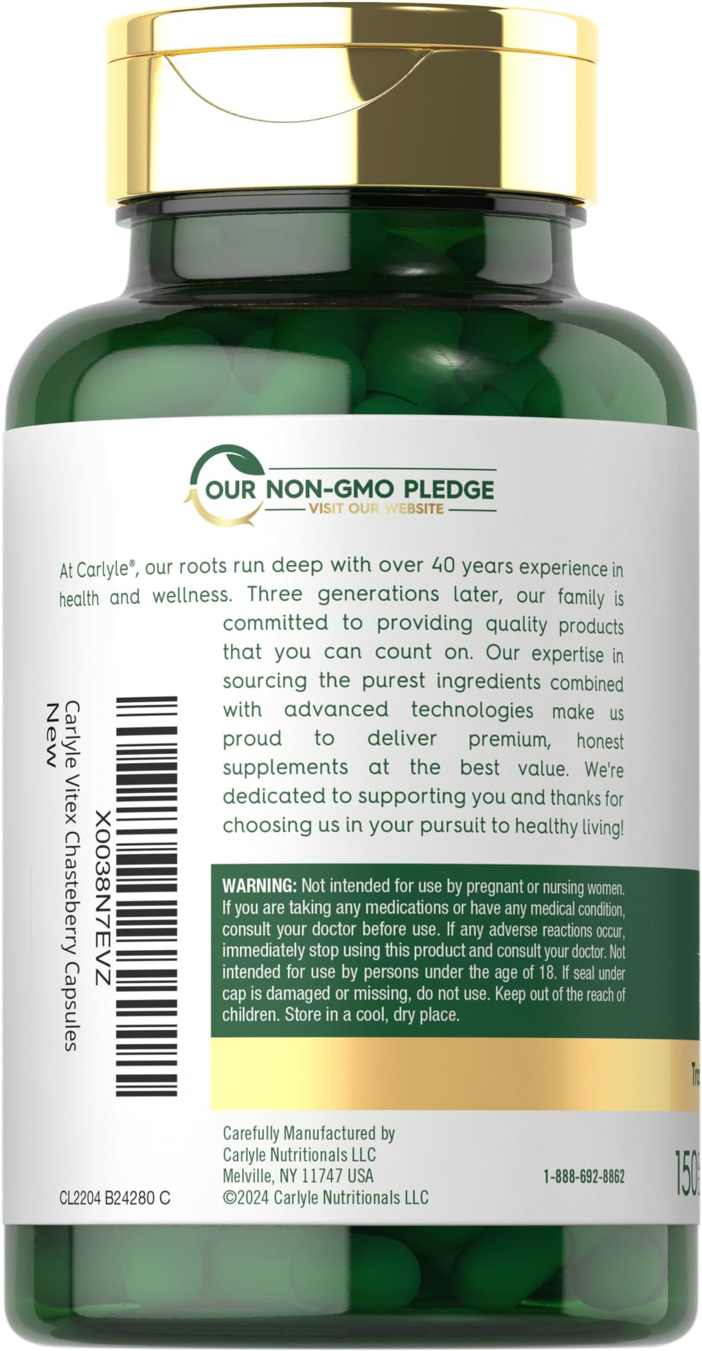 Non-GMO and gluten-free indicators on packaging