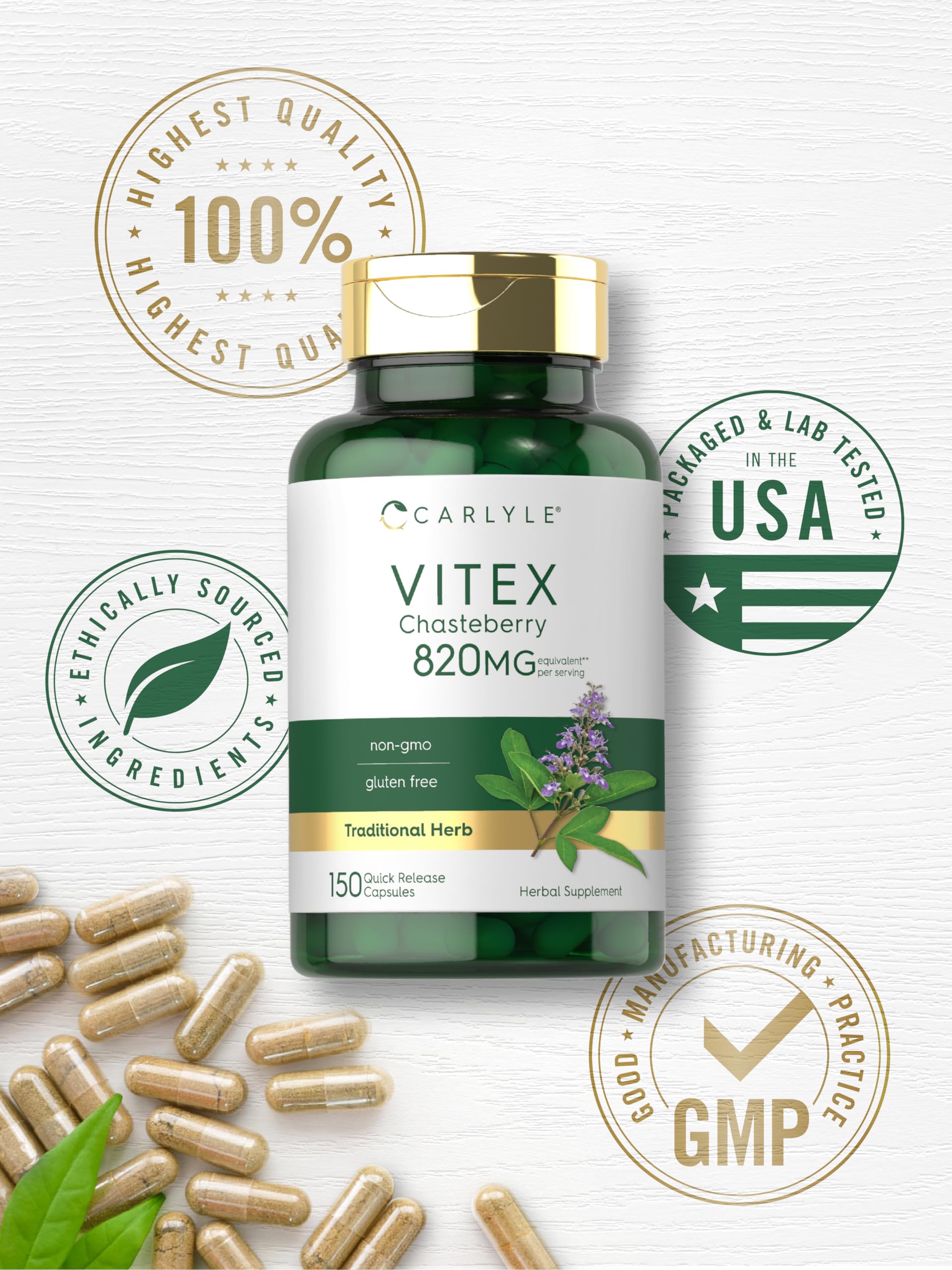 Supplement facts and ingredients panel on bottle