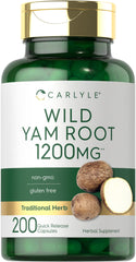 Carlyle Wild Yam Root Capsules bottle – 200 count