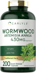 Carlyle Sweet Wormwood capsules bottle front with label