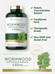 Close up of Sweet Wormwood 430 mg capsules