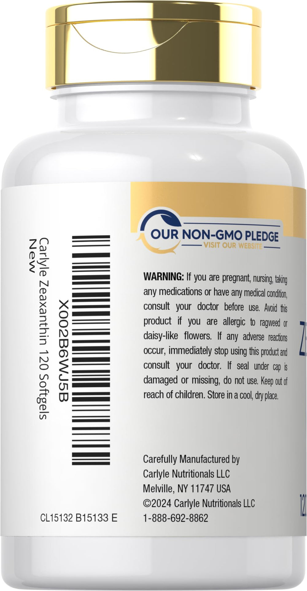 Carlyle Nutritionals laboratory testing seal