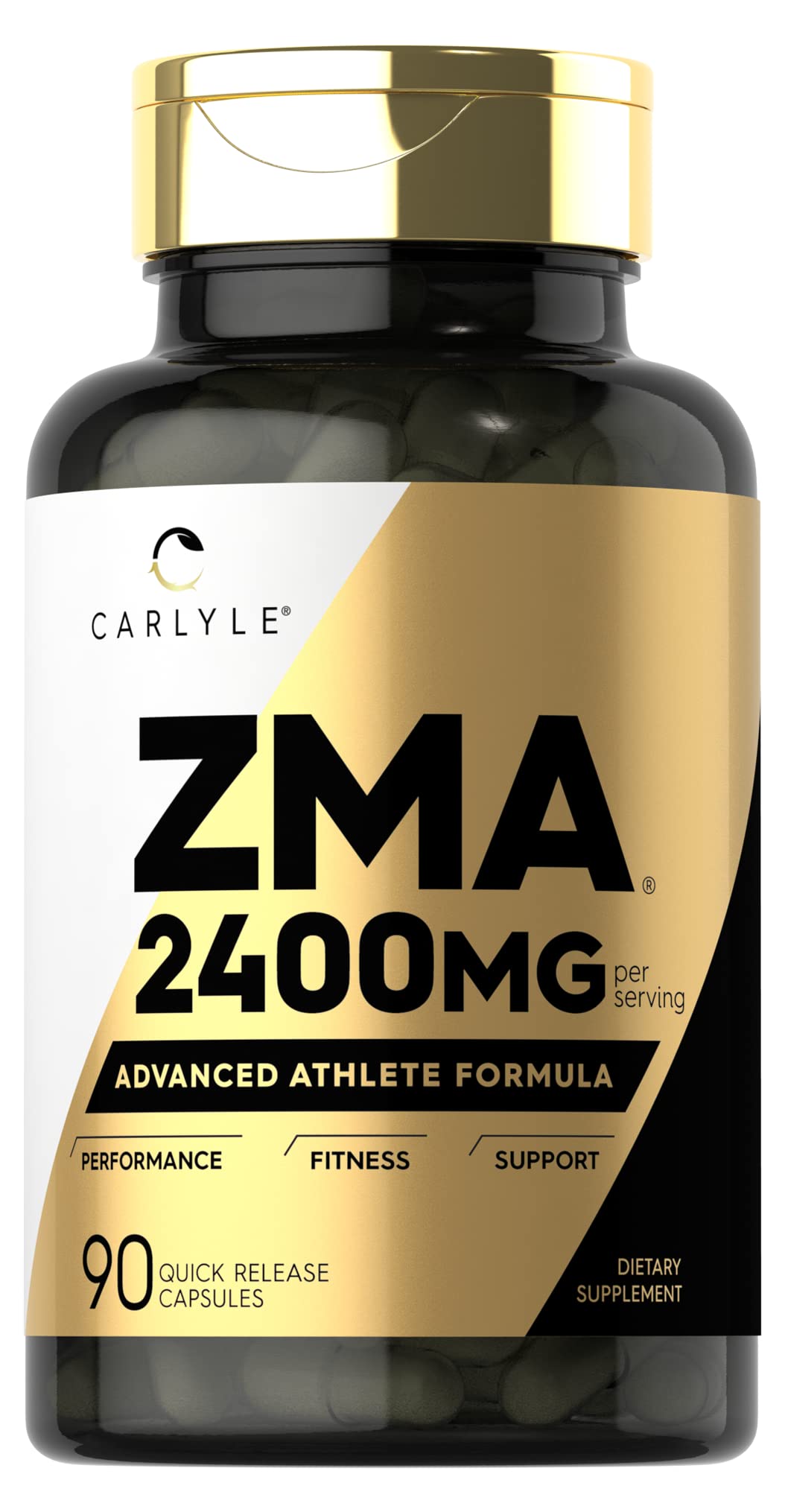 Carlyle ZMA packaging highlighting 2400mg per serving