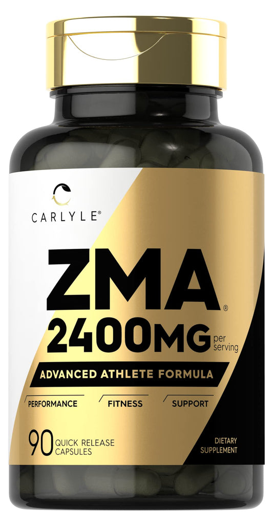 Carlyle ZMA packaging highlighting 2400mg per serving