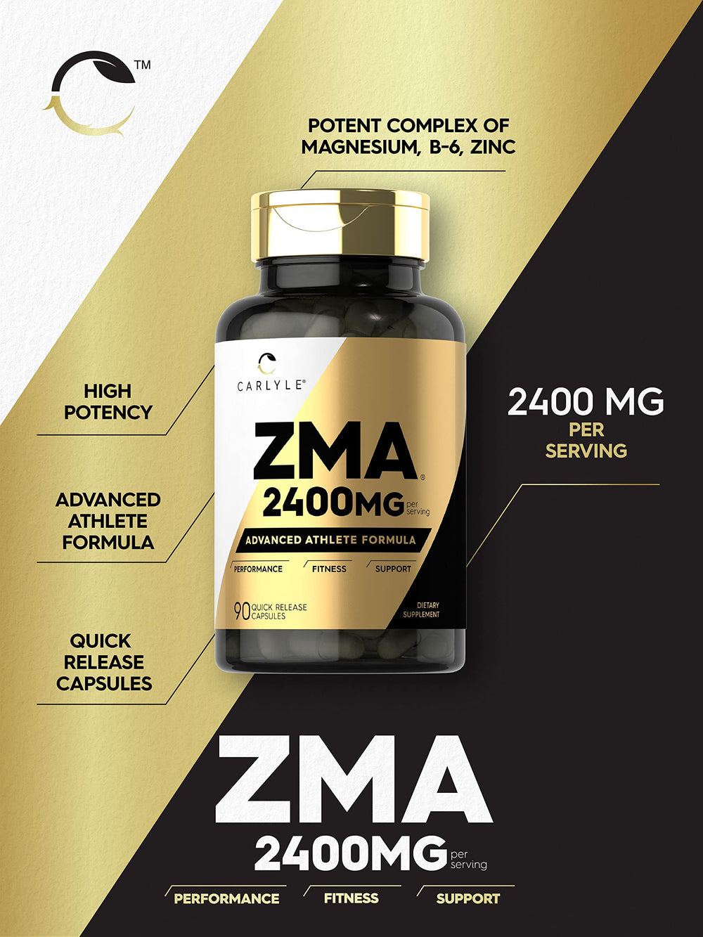 Zinc, Magnesium, and Vitamin B6 ingredients in ZMA