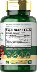 Close-up of Carlyle Cranberry Supplement capsules