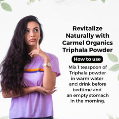 Kosher and Non-GMO labeling on Triphala packaging