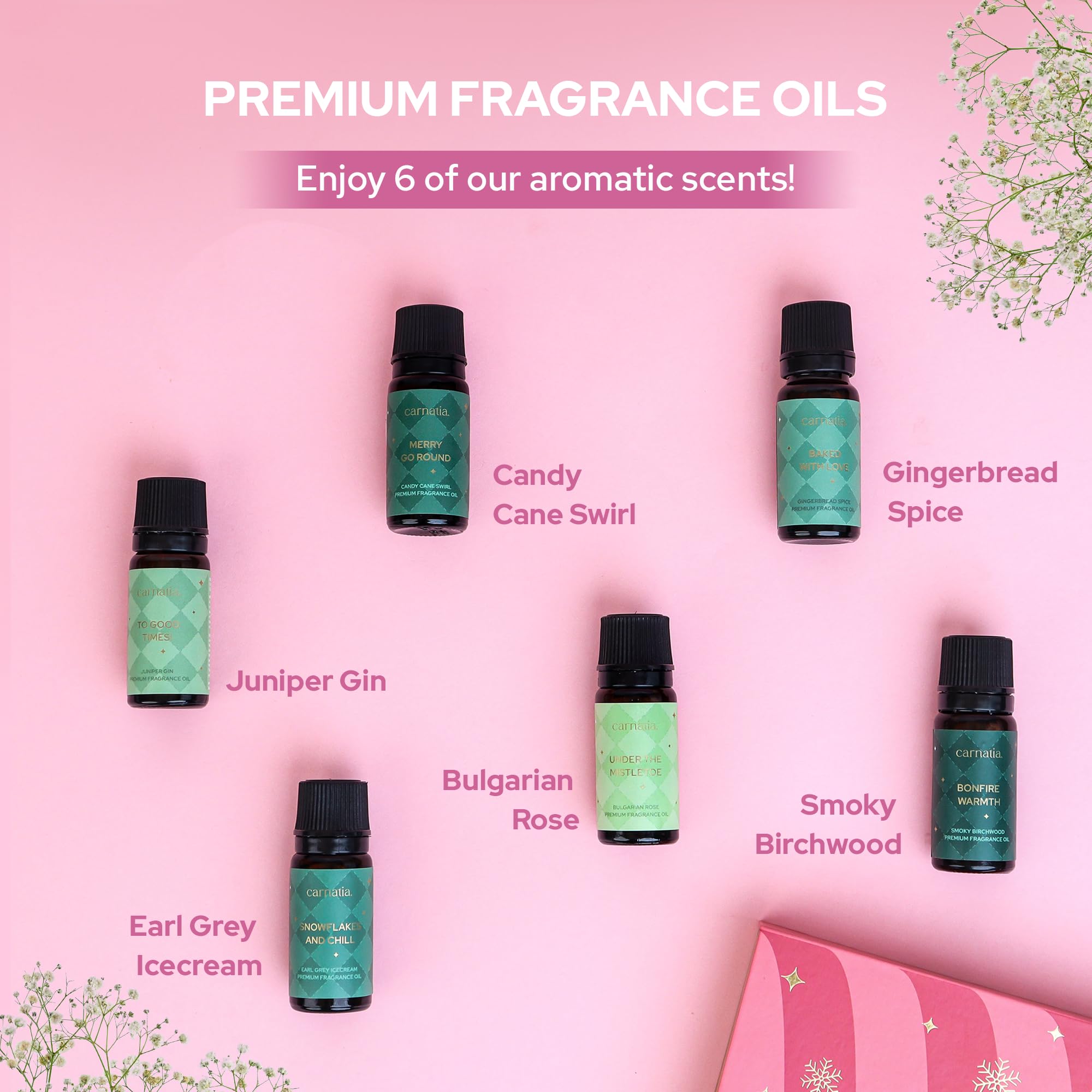 Diffuser in use with Carnatia Christmas aroma oils