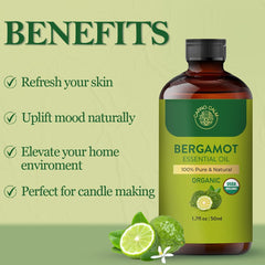 Diffuser releasing bergamot aroma with essential oil