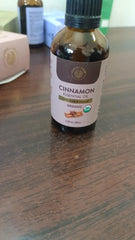 Packaging and label for Carno Calm Cinnamon Essential Oil