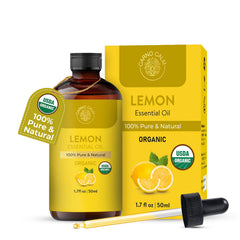 Carno Calm Lemon Essential Oil in UV-protective amber bottle (1.7 fl oz)