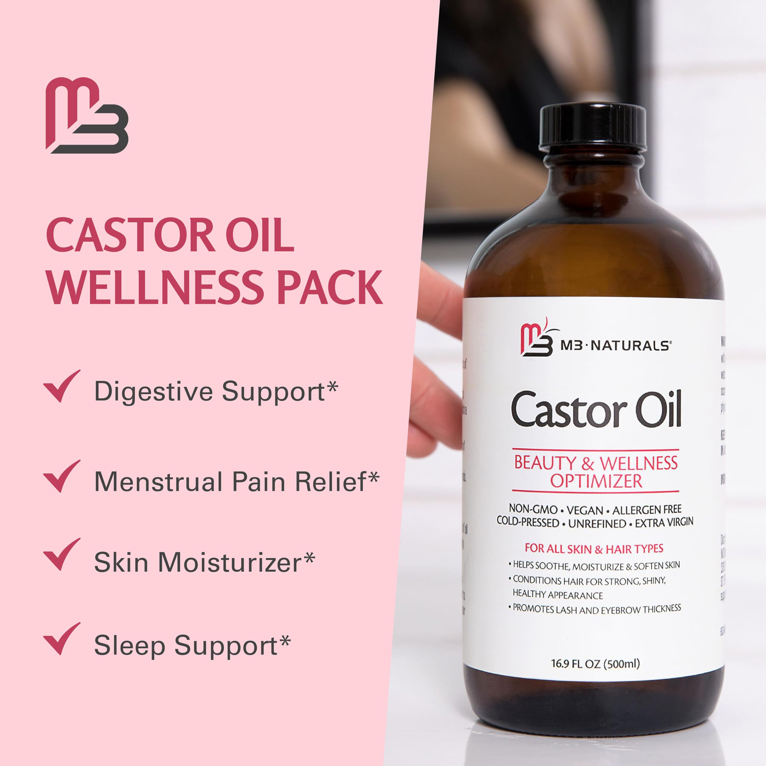 Castor oil as a carrier oil for essential oils