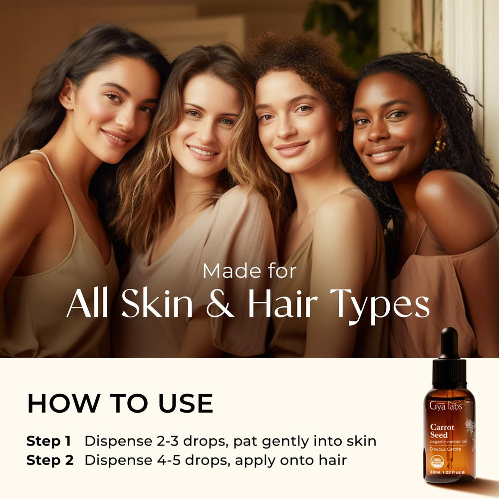 Carrot seed oil for body massage