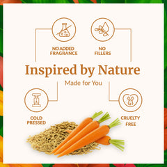 Carrot seed oil applied to face