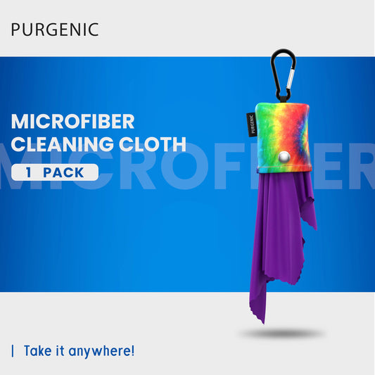Carry pouch open with cloth ready for use
