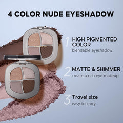 CARSLAN Eyeshadow Palette features matte and shimmer finishes for refined color buildability.