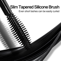 CARSLAN mascara brush demonstrates precise, clump-free application for separated lashes.