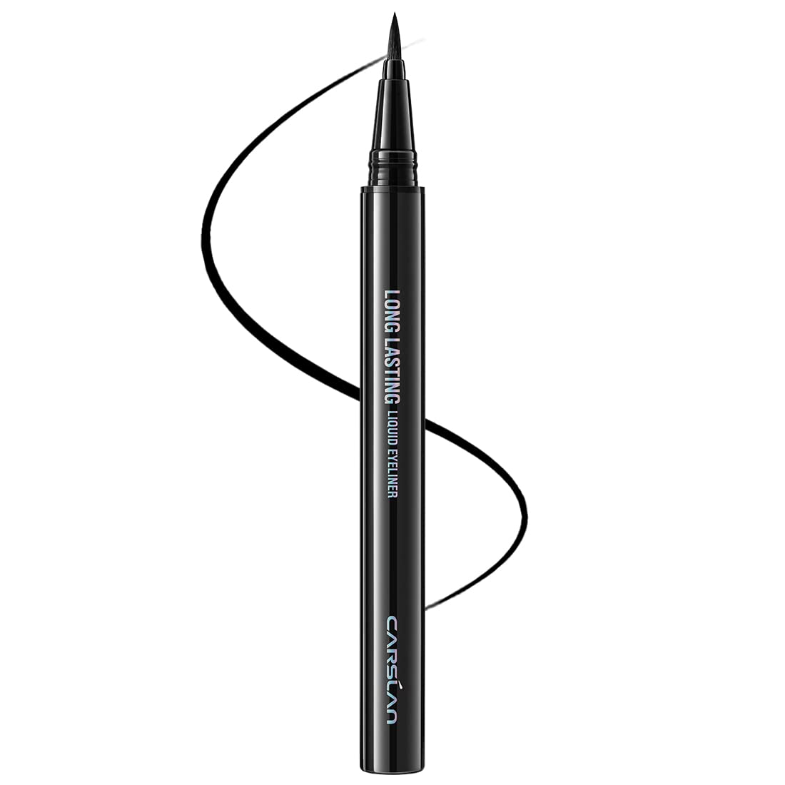 CARSLAN liquid eyeliner black tip close-up highlighting ultra-precise precision for clean lines.