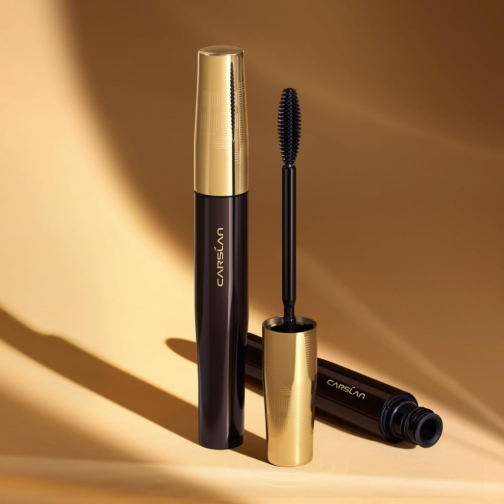 CARSLAN long-lasting volume mascara image shows full defined lashes.