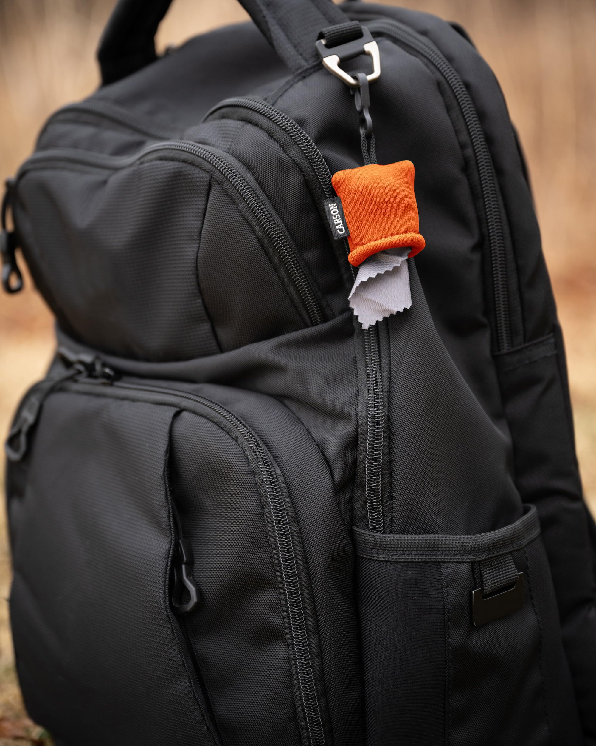 Open pouch with cloth ready to clean smartphones