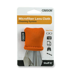 Compact portable cleaning system attached to keychain or bag