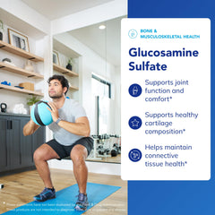 Cartilage health concept with glucosamine sulfate