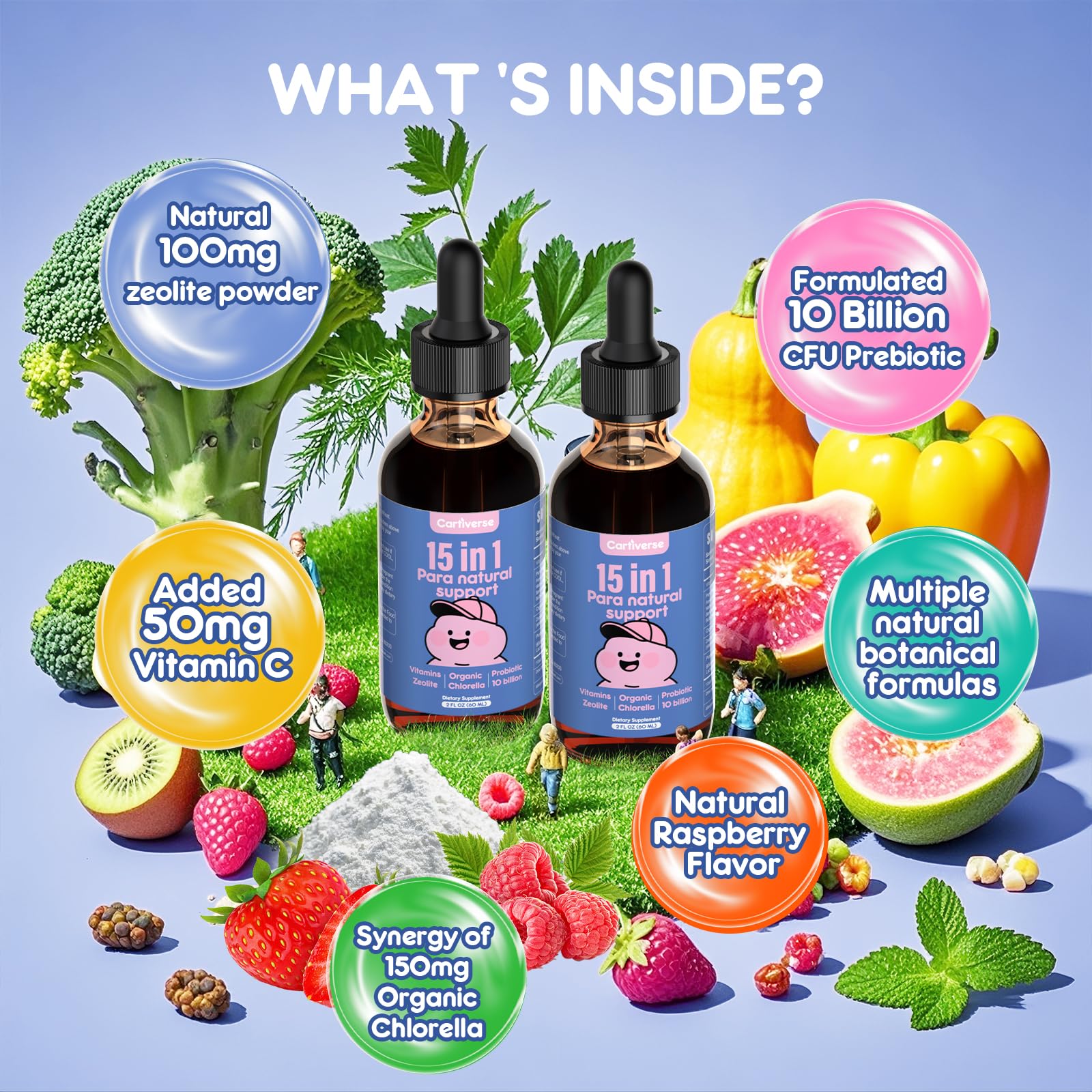 Cartiverse Parasite Cleanse dropper for precise daily dosing.
