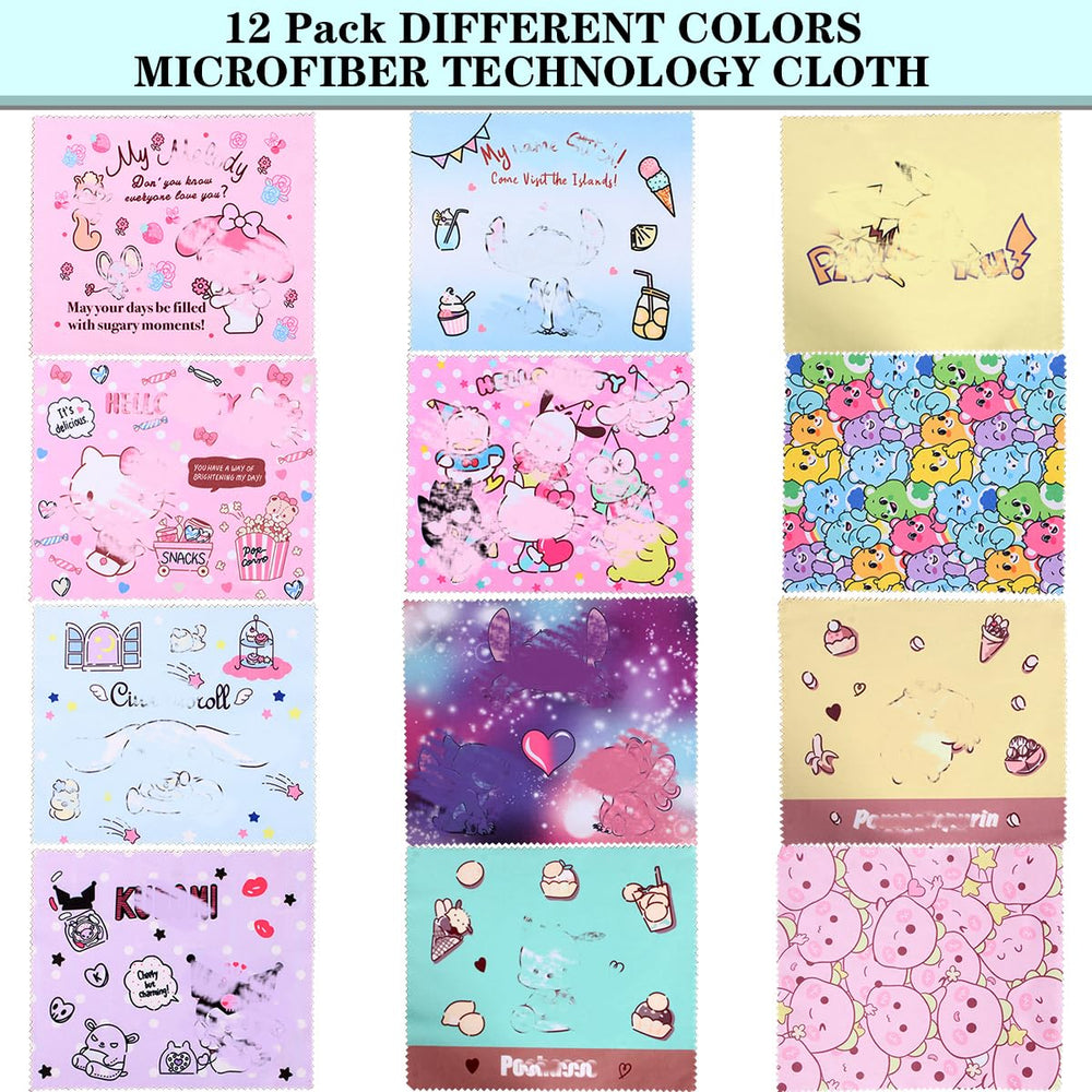 Compact microfiber cloths ready for pocket or bag