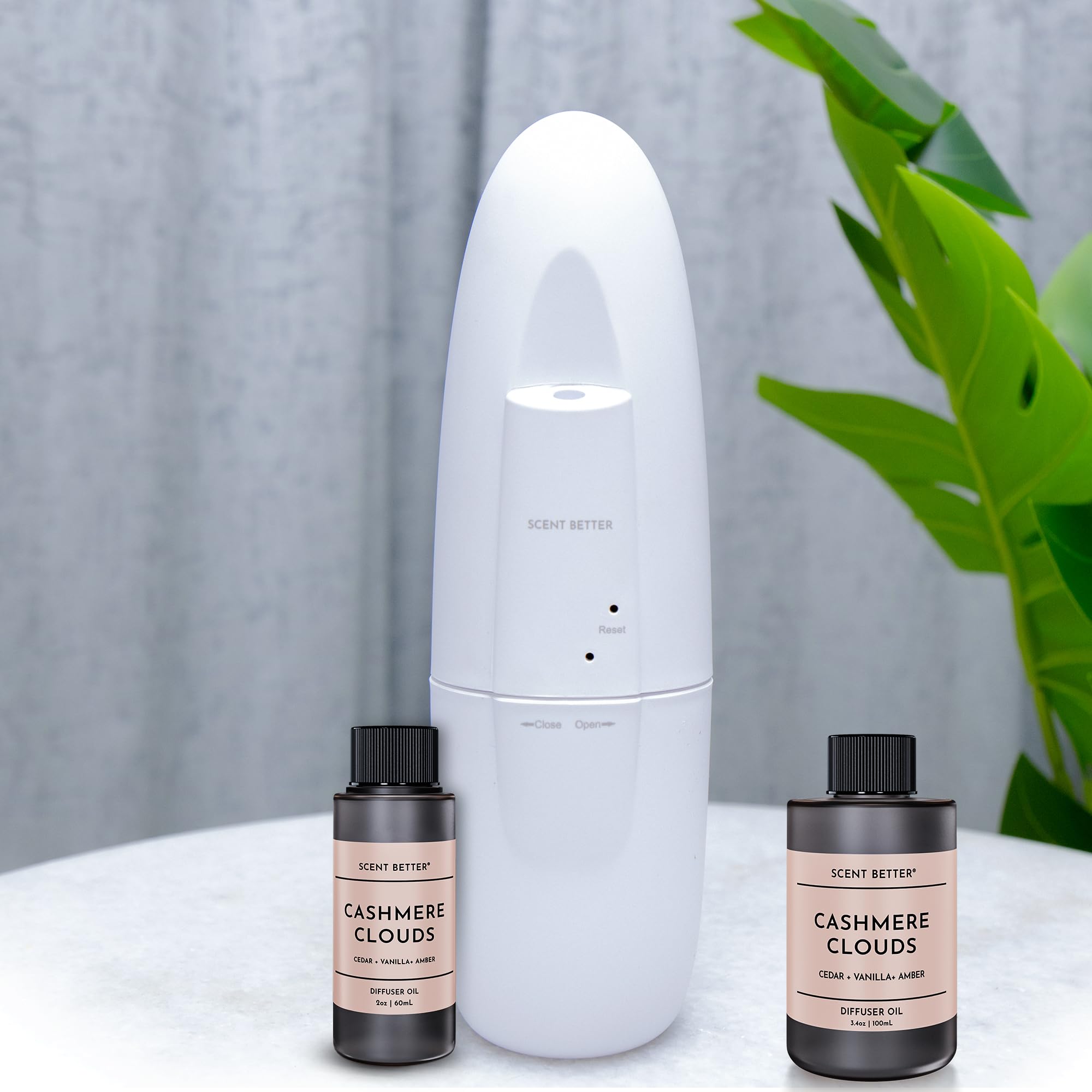 Gift-ready Cashmere Clouds packaging with bottle