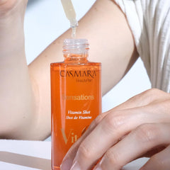 Camellia oil and vitamin complex ingredients concept