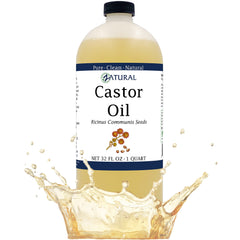 Castor oil 32 oz bottle - 100% pure organic Ricinus Communis