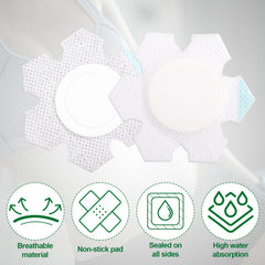 Disposable castor oil belly button wrap pads made of spunlace cloth
