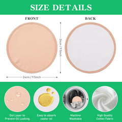 Soft organic cotton breast pad with leak-proof PUL layer