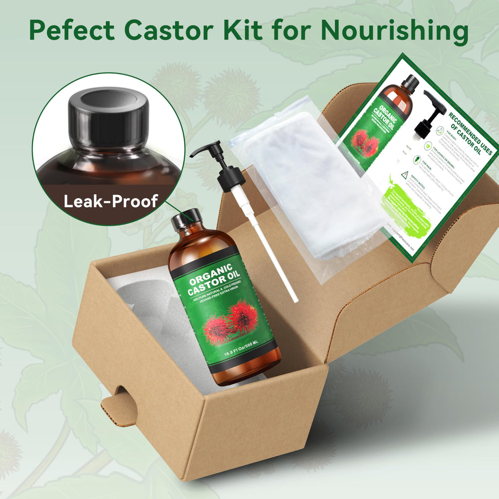 Castor oil for skin, face, nails