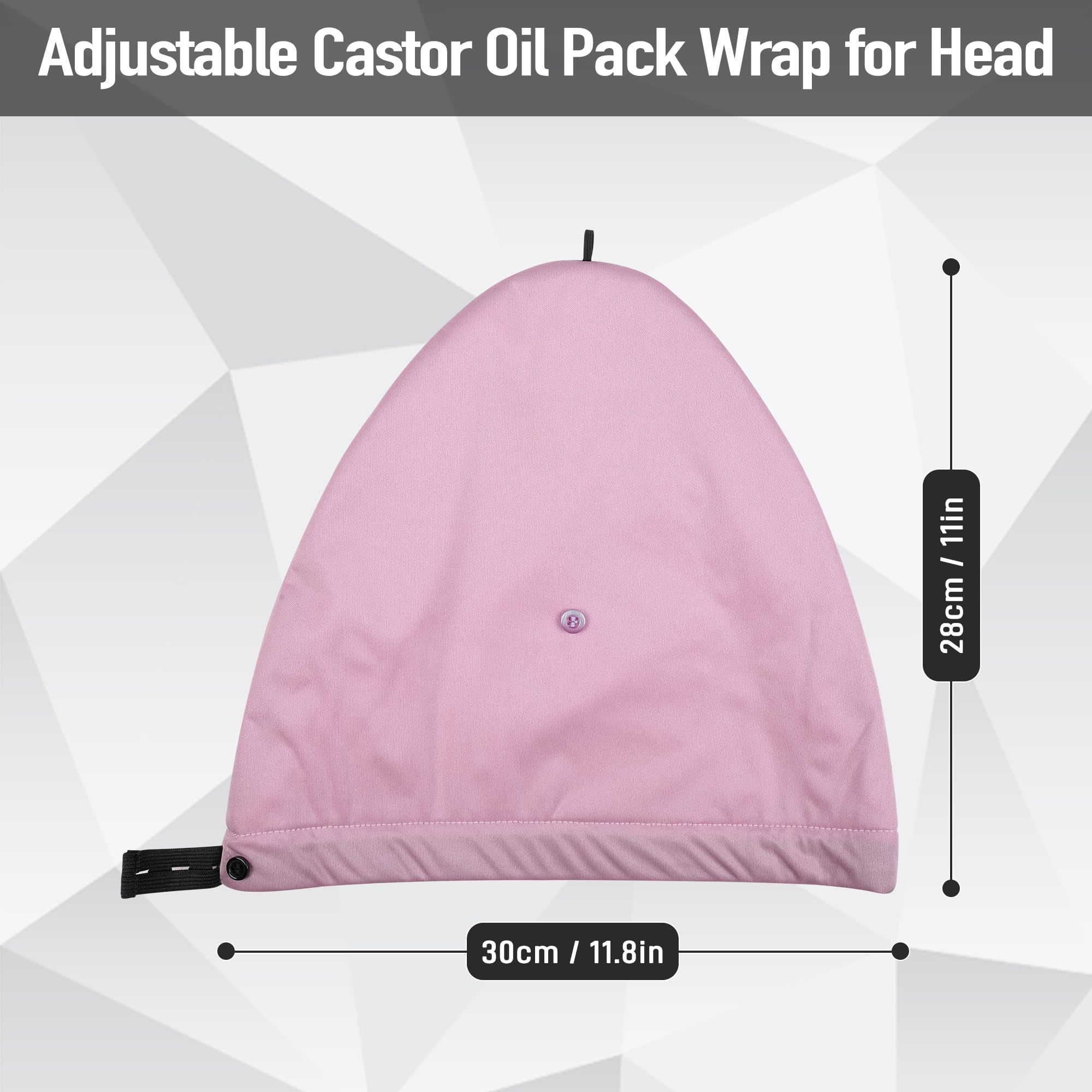 Applying castor oil mask to hair for nourishment