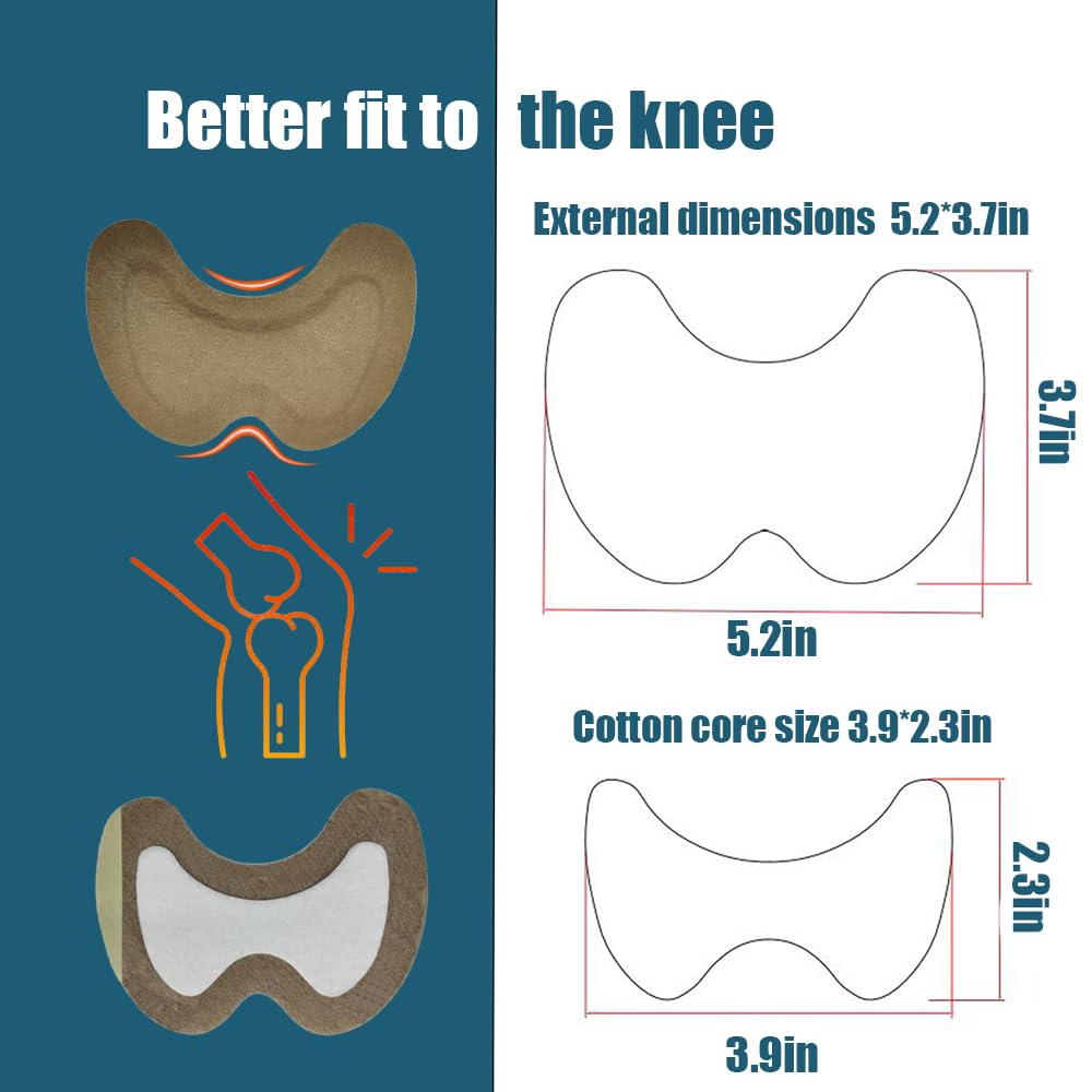 Optional heating over knee patch to promote absorption