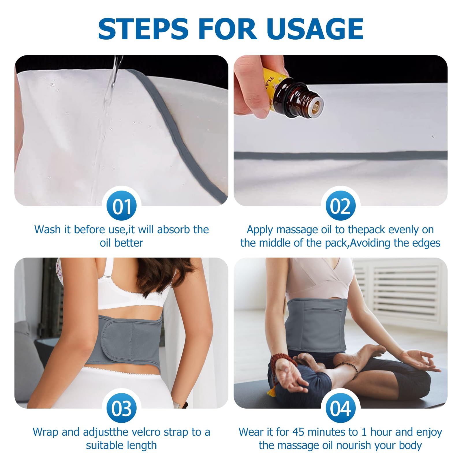 Adjustable elastic strap on the pack