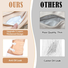 Breast castor oil pack wrap - set 2